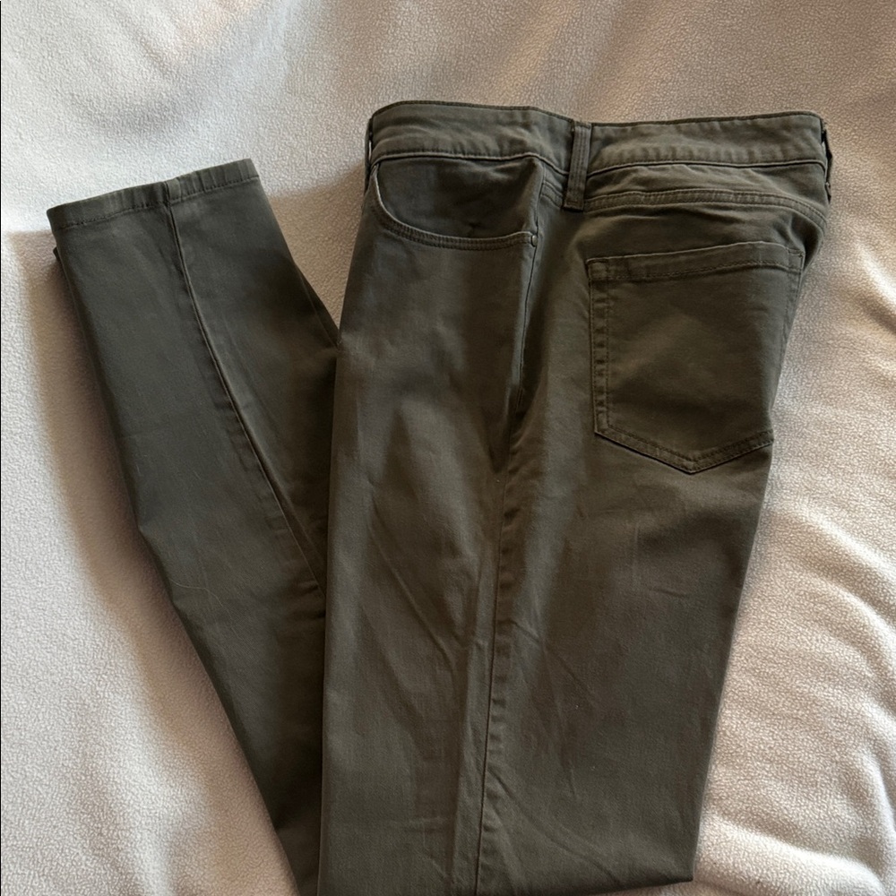 Charter Club Lexington Straight Olive Trousers